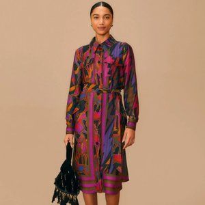 NWOT Farm Rio Wild Horses Shirtdress